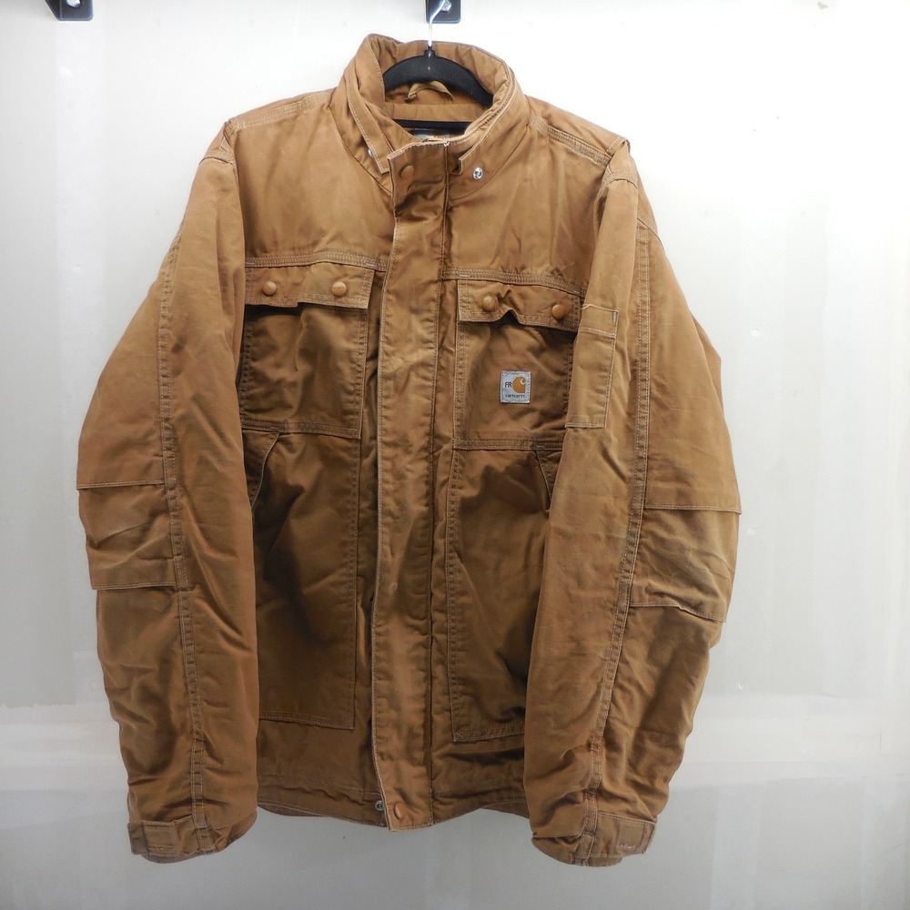 Carhartt Full Swing FR Flame Resistant Full Swing Jacket Brown L Tall 102182-211